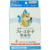 【1容れもの】【3980円以上で貨物輸送無料（沖縄を除く）】【お取り寄せ客体品】ドギーマン 薬用ペッツテクト+フォースガード 中型犬用(3本入)[ドギーマン(Doggy Man)] *30個