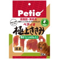 【1入れもの】【3980円以上で貨物輸送無料（沖縄を除く）】【お取り寄せ客体品】まっ盛りヒサ ペティオ（Petio) 飛び切りささみ 巻ペンシルガムミニ 6本入り口・入口[ヤマヒサペットケア商行為部 Petio(ペティオ)] *30個