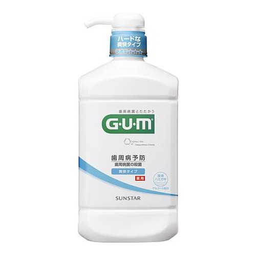 ◆10個セット/【3980円以上で送料無料（沖縄を除く）】GUM(ガム) 薬用デンタルリンス 爽快タイプ 960ml [サンスター]｜創快健美