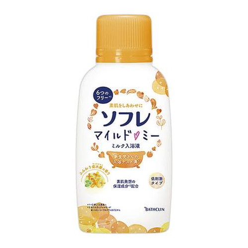◆10個セット/【3980円以上で送料無料（沖縄を除く）】ソフレ マイルド・ミー ミルク入浴液 ふんわり金木犀の香り 720ＭＬ [バスクリン]