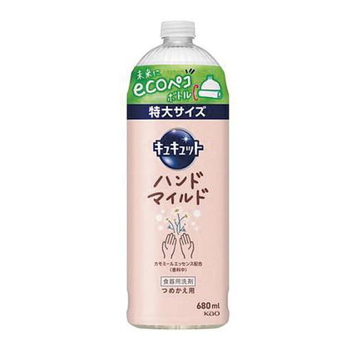 ◆16個セット/【送料無料(北海道・九州・沖縄除く)】キュキュット ハンドマイルド カモミールの香り つめかえ用 680ml [花王]