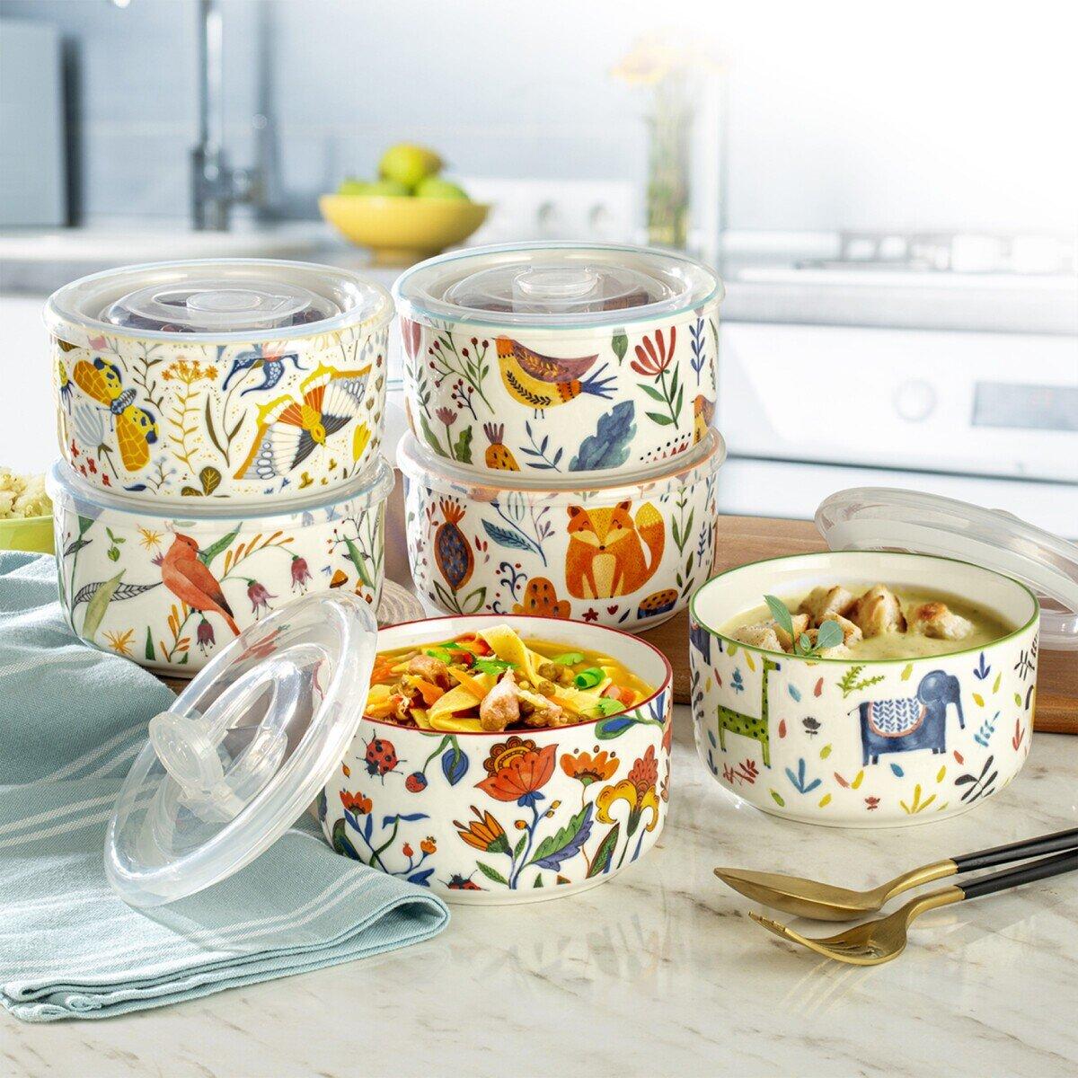 楽天市場】【Signature Housewares】フタ付 ボウル 6個 セット