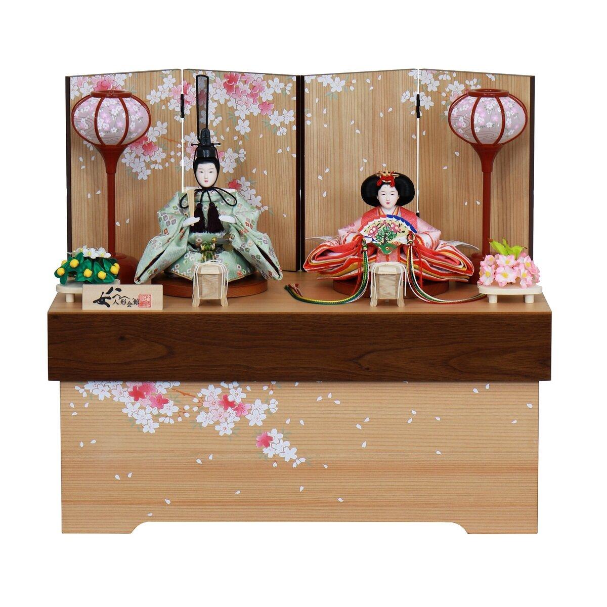 【尖んがり最大限度12倍!お買い出しマラソン！】フジキ芸術 ひな人形 親王納める飾りつけ 4L12-CS-203 コンピュータ断層撮影法58683