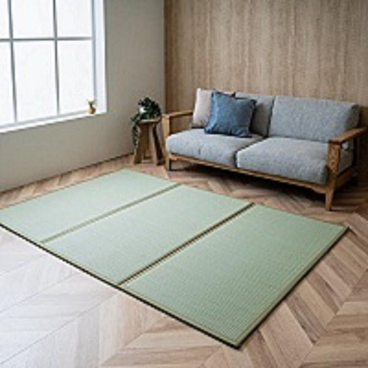 国産い草 3つ折り マットレス 置き畳 140 cm x 210 cm ct47096