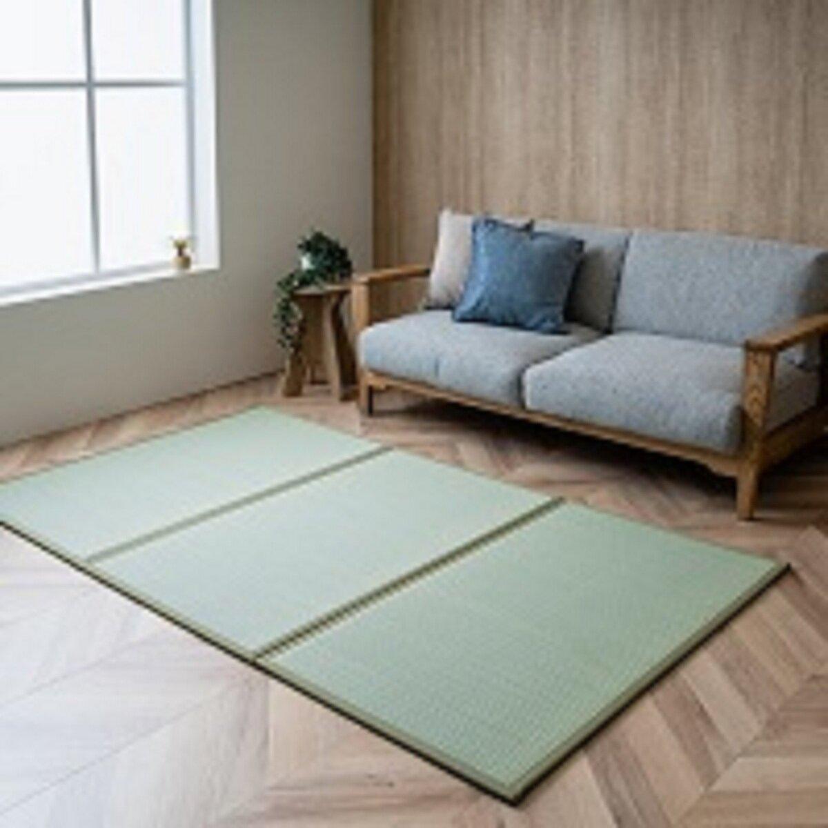 国産い草 3つ折り マットレス 置き畳 120 cm x 210 cm ct47095