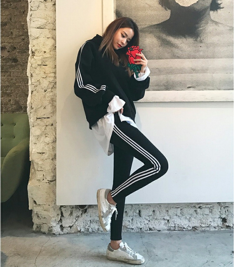 楽天市場 セットアップ スウェット ジャージ上下セット レディース 秋冬服 セットアップ おしゃれ スウェット ジャージ ジップアップ フード付 ライン柄 創企画 楽天市場店