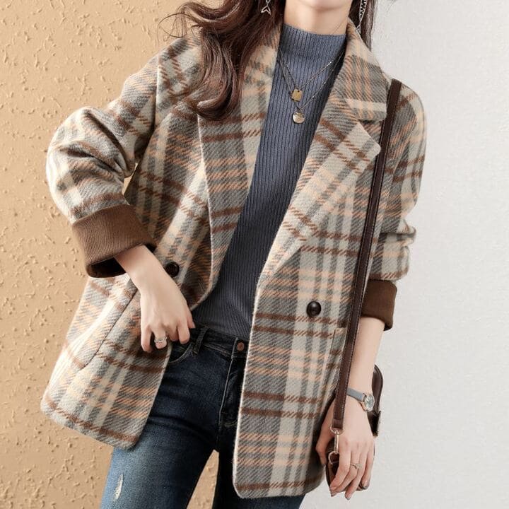 新品未使用　AUSTIN REED ビジューボタン　ウィンドペンチェック柄コート Vivienne Westwood RED LABEL(ヴィヴィアンウエストウッドレッド