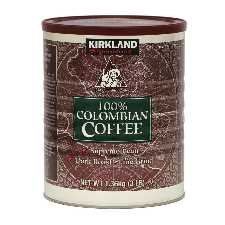【ポイント最大9倍!お買い物マラソン！】カークランドシグネチャー コロンビアコーヒー（粉）1.36kg Kirkland Signature Colombian Ground Coffee 1.36kg