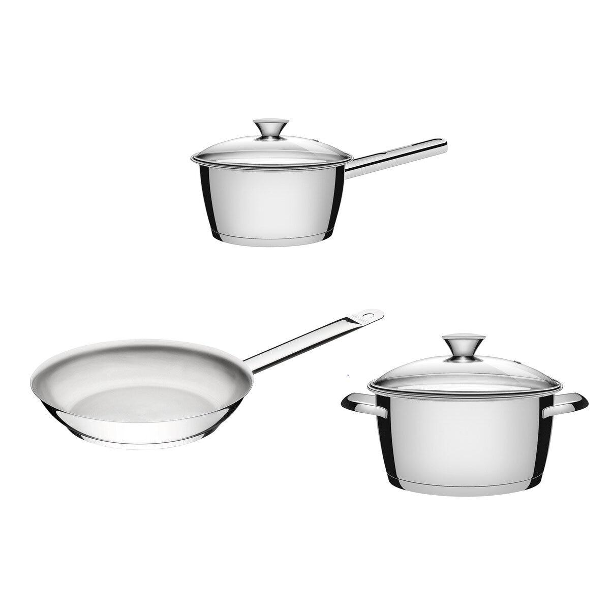 楽天市場】トラモンティーナ 鍋&フライパン 3点セット ガラス蓋付き