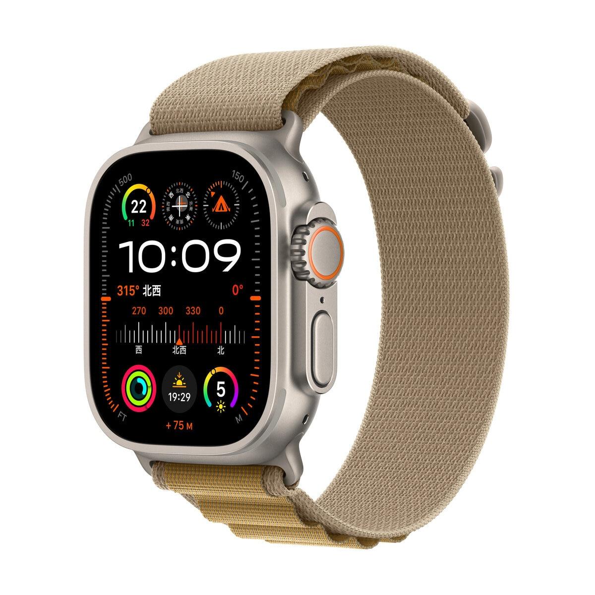 【尖んがり最大限度12倍!お買い出しマラソン！】Apple Watch Ultra 2（GPS + Cellular）- 49粍ナチュラルチタニウムケース ＋ タンアルパインループ コンピュータ断層撮影法68175