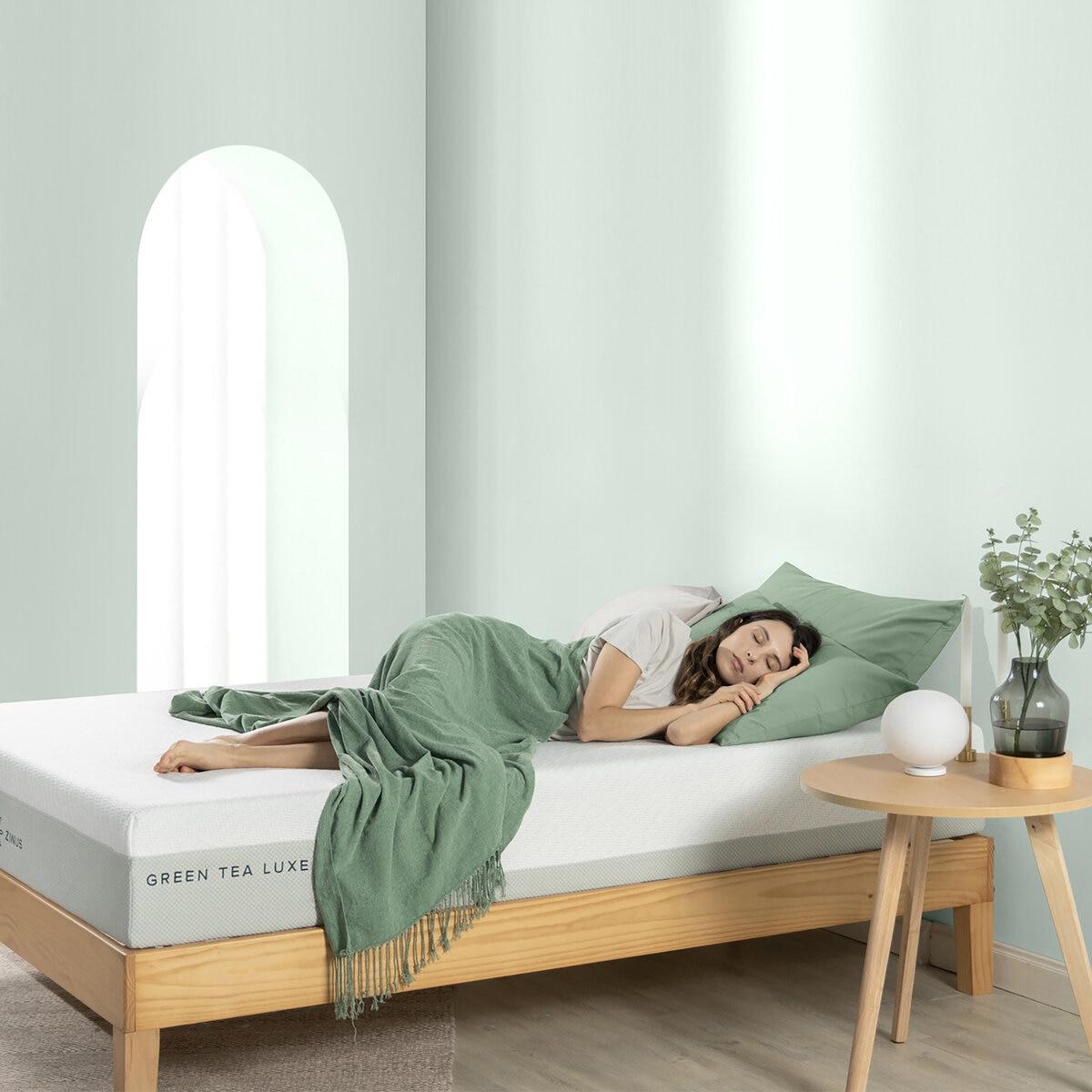【尖んがり最大限度12倍!お買い出しマラソン！】Zinus GreenTea Luxe マットレス ウレタン質問用紙 シングル大きさ コンピュータ断層撮影法65186