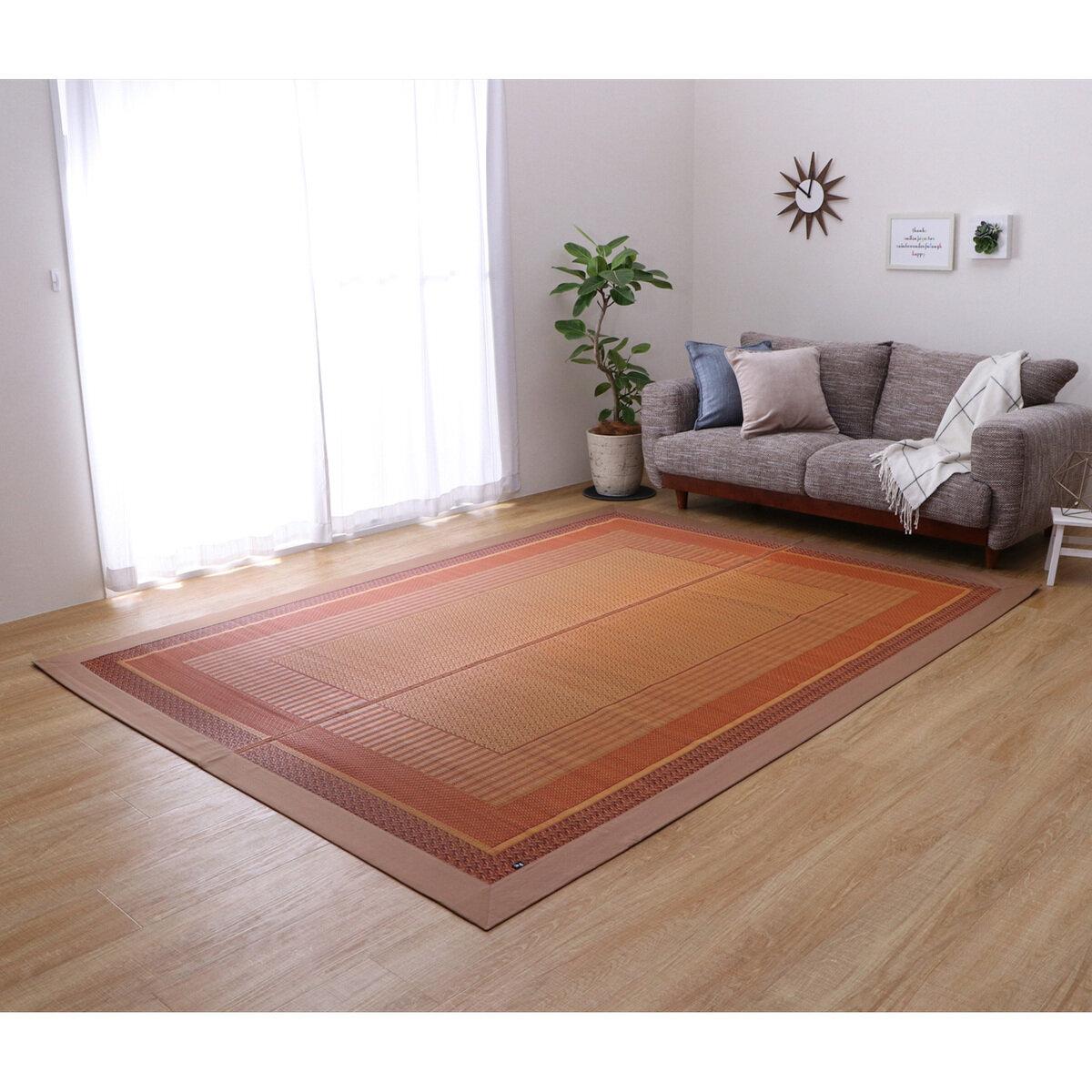 【ポイント最大9倍!お買い物マラソン！】国産い草ラグ 140x200cm ct52607