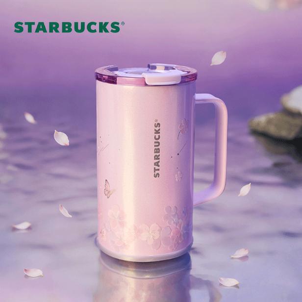 【並行輸入品】Starbucks さくら ステンレス鋼優勝杯 蓋 660ml 大人気 外国で押さえる starbucks STARBUCKS はやりっ子バックス スタバ タンプラー