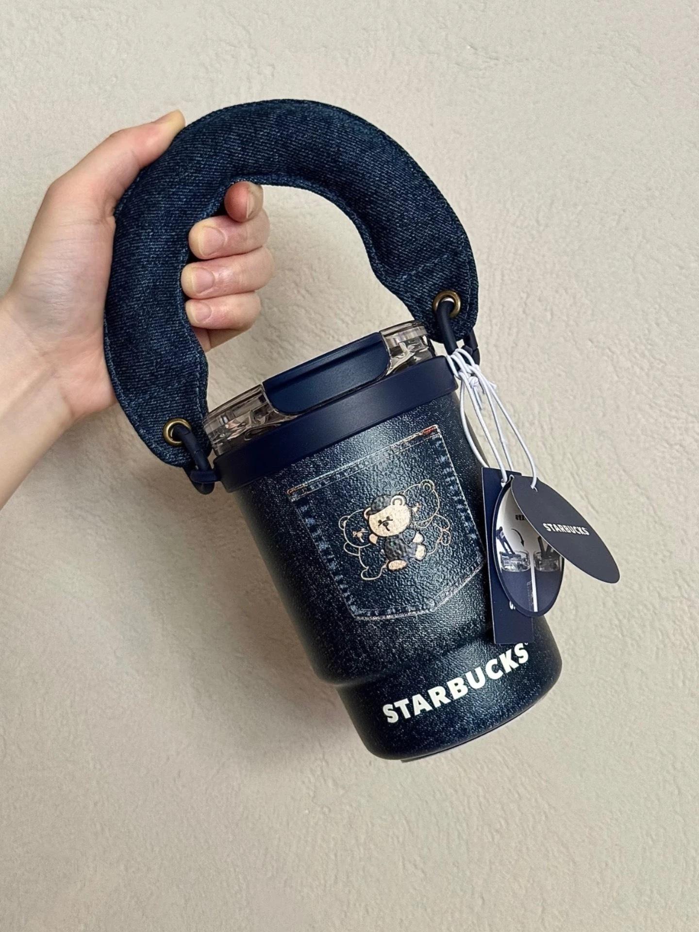 【並行輸入品】Starbucks ジーンズ ベア ステンレス鋼タンプラー 435ml 外国で押さえる starbucks STARBUCKS はやりっ子バックス スタバ タンプラー