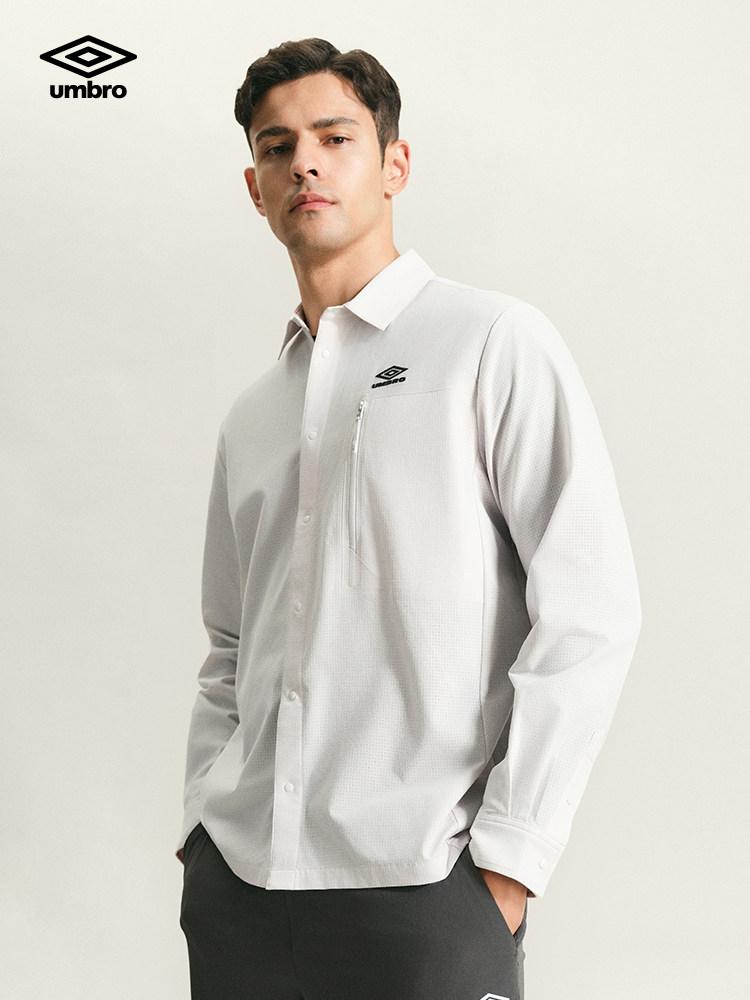 【並行輸入品】【ポイント最大12倍!お買い物マラソン！】umbro メンズ 秋 カジュアル 長袖シャツ ゆったり ジャケット