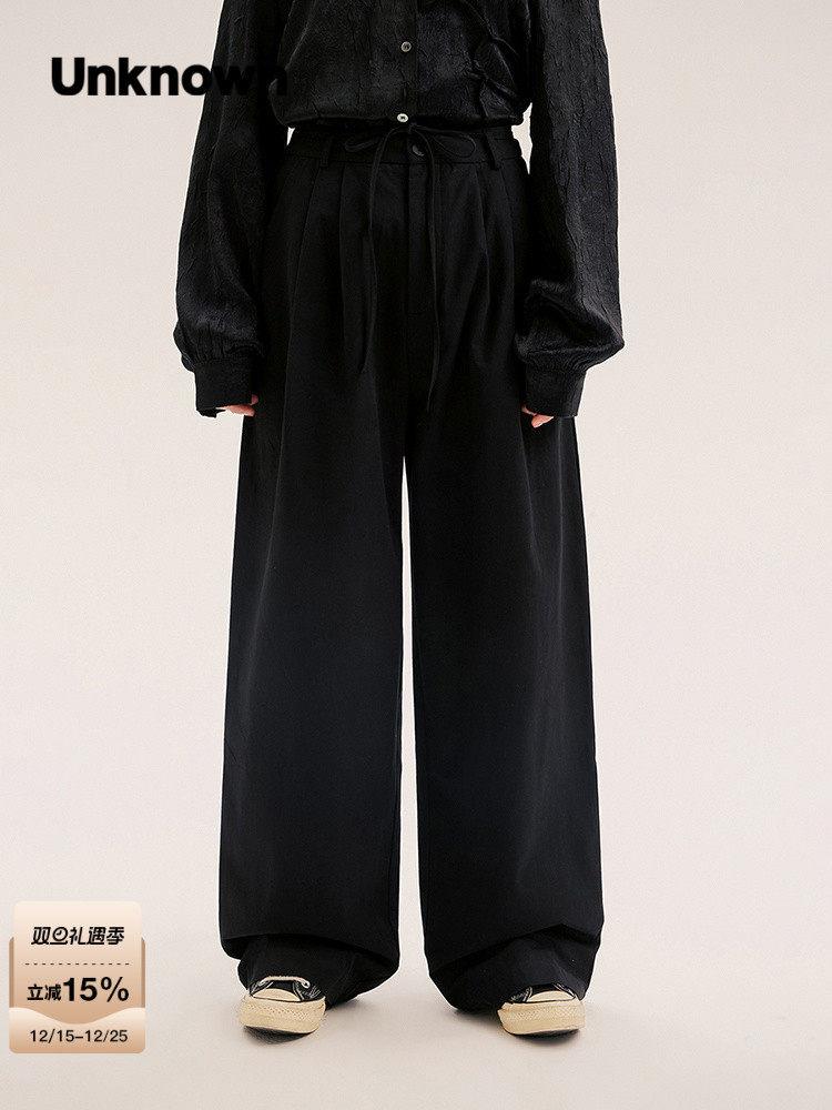 【並行輸入品】【ポイント最大9倍!お買い物マラソン！】UNKNOWN ワイドパンツ メンズ コルセット付き