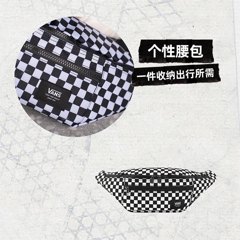 【並行輸入品】【尖んがり最大限度12倍!お買い出しマラソン！】Vans メンズ 分かりやすい 酉の方角合切袋 ブラックホワイトチェック柄 なし