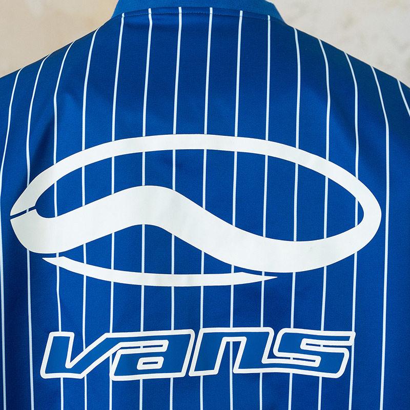 【並行輸入品】【ポイント最大9倍!お買い物マラソン！】Vans メンズ ジャケット ストライプ スタンドカラー