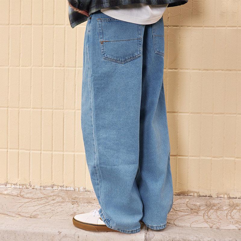【並行輸入品】【ポイント最大12倍!お買い物マラソン！】Vans メンズ 長ズボン グレー/ブルー ヴィンテージデニムパンツ BH8530