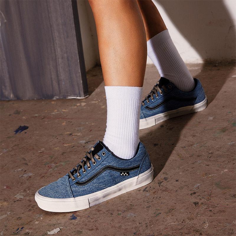【並行輸入品】【ポイント最大9倍!お買い物マラソン！】Vans メンズ スタンダード スケートシューズ ?藍色 デニムシューズ