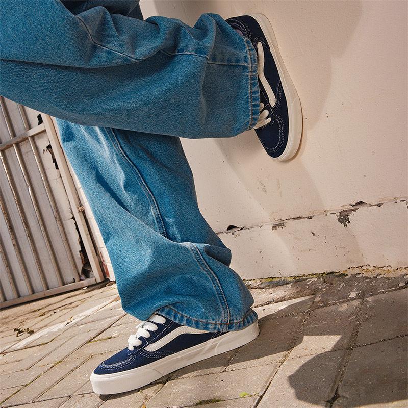 【並行輸入品】【ポイント最大9倍!お買い物マラソン！】Vans メンズ シンプル ヴィンテージ スニーカー 深藍色 BH8530