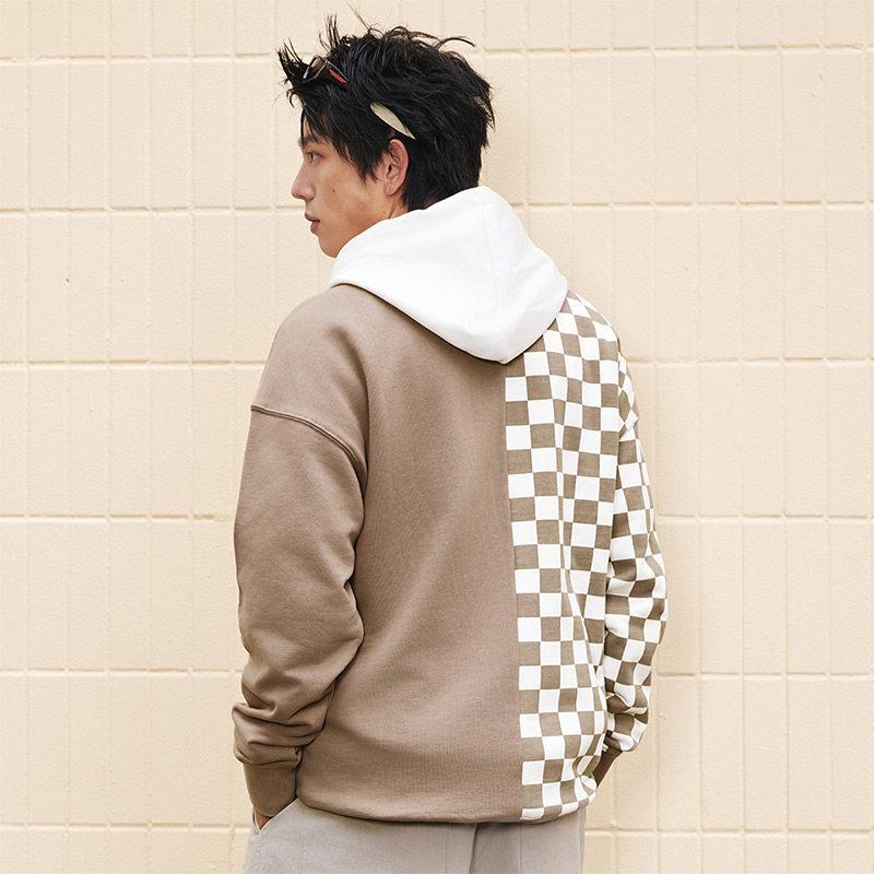 【並行輸入品】【ポイント最大12倍!お買い物マラソン！】Vans メンズ パーカー チェック柄 バイカラー