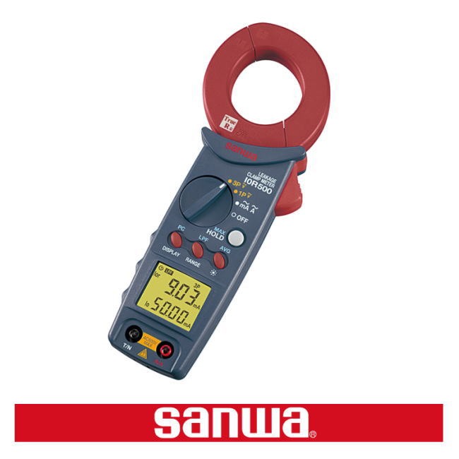 Iorリーククランプメータ \u003cBR\u003eIOR500 三和明かり表示計器 SANWA \u003cBR\u003e直送品 代引不可 I0R500