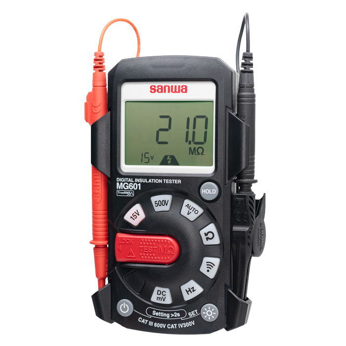 2レンジ式エレベータ保守管理用 デジタル絶縁抵抗計 MG601-M 三和電気計器 SANWA メガー
