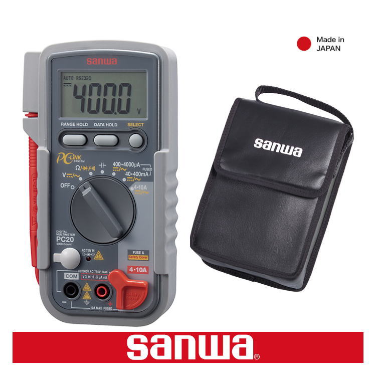 デジタルマルチメータ(ケース付) PC20+C77 三和電気計器 SANWA｜創工館　店