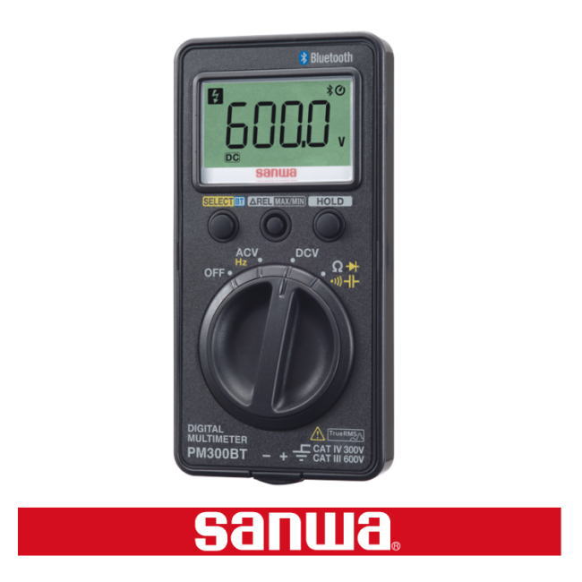 Bluetooth積み上げる\u003cBR\u003eデジタルテスタ PM300BT \u003cBR\u003e三和灯し火表示計器 SANWA \u003cBR\u003eデジタルマルチメータ