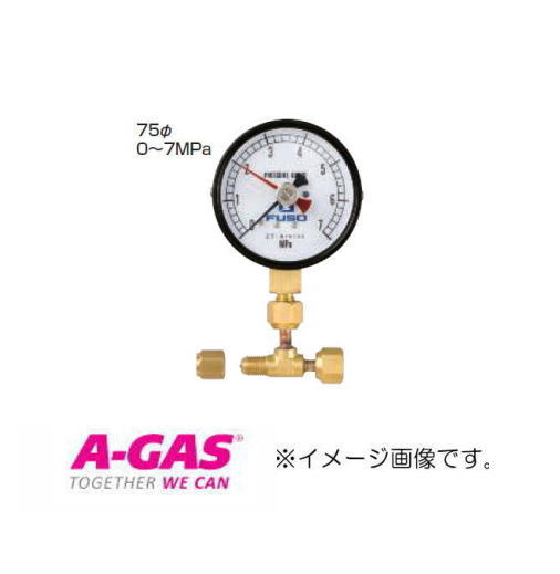 75Φ置針式圧力計チーズアダプタ付 FS-850C FUSO FS850C