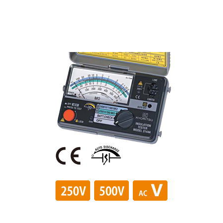 絶縁抵抗計(250V/500V) 3144A 共立電気
