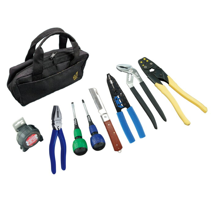 明かり工事士手並みテスト作業一揃いの道具 D-KIT-G デンサン ジェフコム