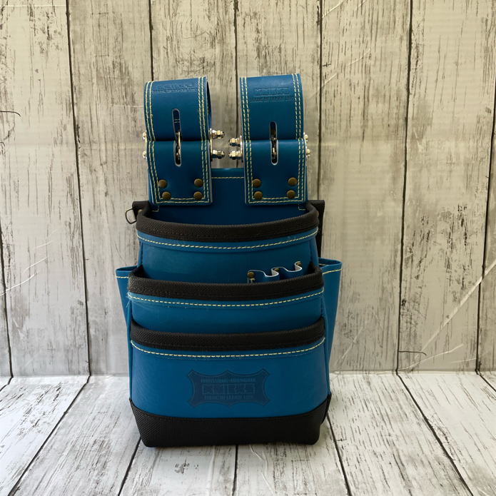 楽天市場】KBB-301DDX 総ヌメ革使用 3段腰袋 チェーンタイプ バリ