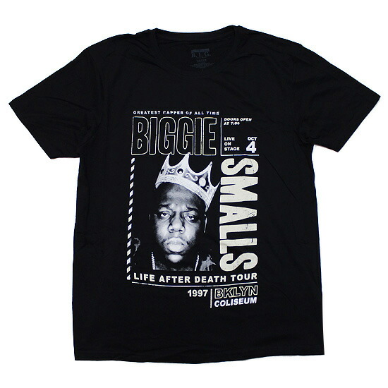 boohoo MAN★半袖 Tシャツ★ノトーリアス・B.I.G. ビギー★黒★ the notorious BIG ビギー 半袖Tシャツ ラップT ブラック