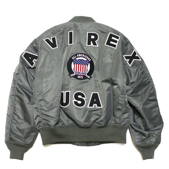 AVIREX フライトジャケット MA1 リバーシブル ステンシル c238 楽天市場】【20％OFF】 AVIREX アヴィレックス MA-1 ステンシル