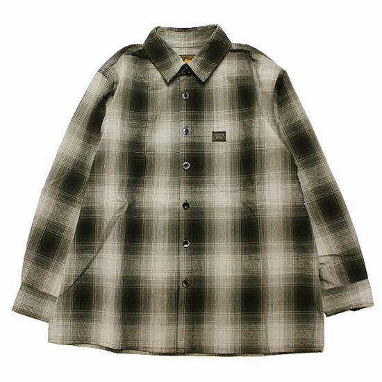 FB County ブラック シャツ XL FB County Long Sleeve Checker Zip Shirt
