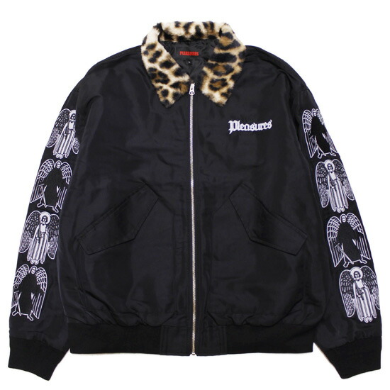 PLEASURES プレジャーズ 飛翔上衣 ANGEL DEMON FLIGHT JACKET 表どおり エンジェル 人でなし 広広とした影ぼうし 中綿 黒いこと L XL