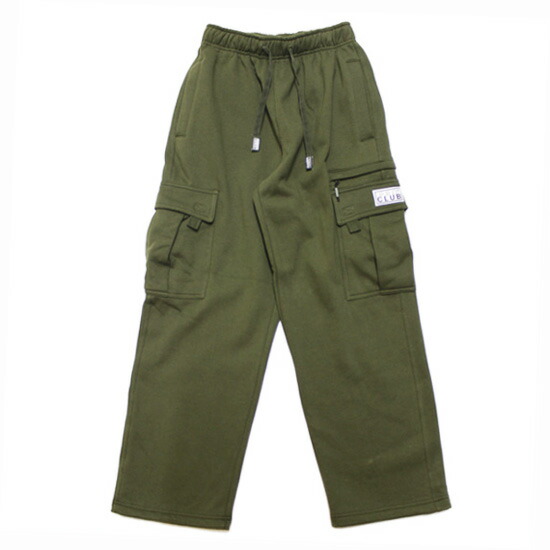 PRO CLUB プロクラブ スウェットカーゴパンツ OG CARGO SWEATPANTS ストリート ヘヴィーウェイト ワイドシルエット 裏起毛 ミリタリーグリーン M L XL｜SOULSTYLE ソウルスタイル