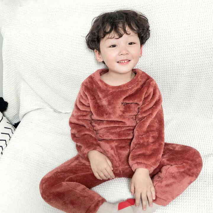 楽天市場 子供服 女の子 男の子 キッズ ファッション ベビー ルームウェア 部屋着 パジャマ 上下セット スリープウェア もこもこ ふわふわ 秋冬 可愛い 長袖 裏ボア ズボン Front Fashion