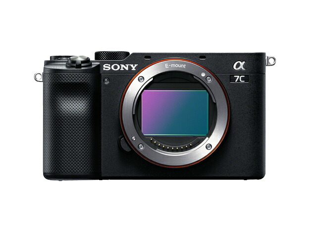 デジタル一眼写真機 α7C 上半身ILCE-7C 黒いこと