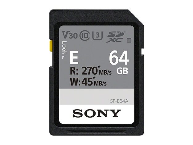 SDXC UHS-II メモリーカード　Class10　64GB　SF-E64A｜ソニー特約店　サウンドイレブン