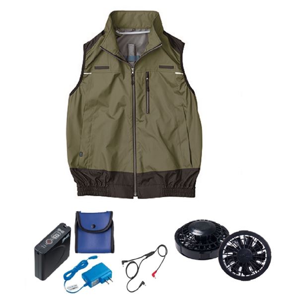 KU92040 空調服 R 綿 ヘリンボーン FAN2200G・RD9261・LIPRO2セット