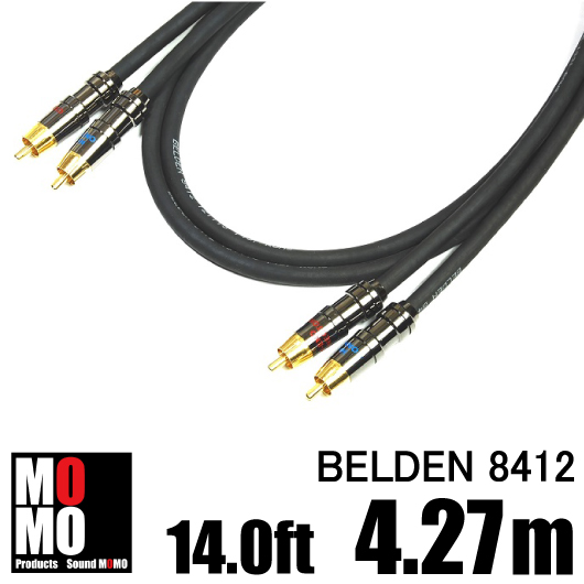 美しい 楽天市場 ベルデン Belden 8412 黒 Rcaオーディオケーブル14 0ft 4 27m 赤青ペア Sound Momo 数量は多 Lexusoman Com