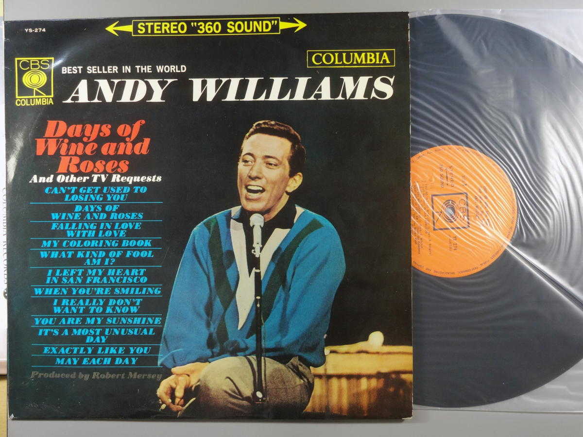 andy.williams.レトロな中古LPレコード７枚海外版とにかく良曲が一杯 ta00001277-1.jpg