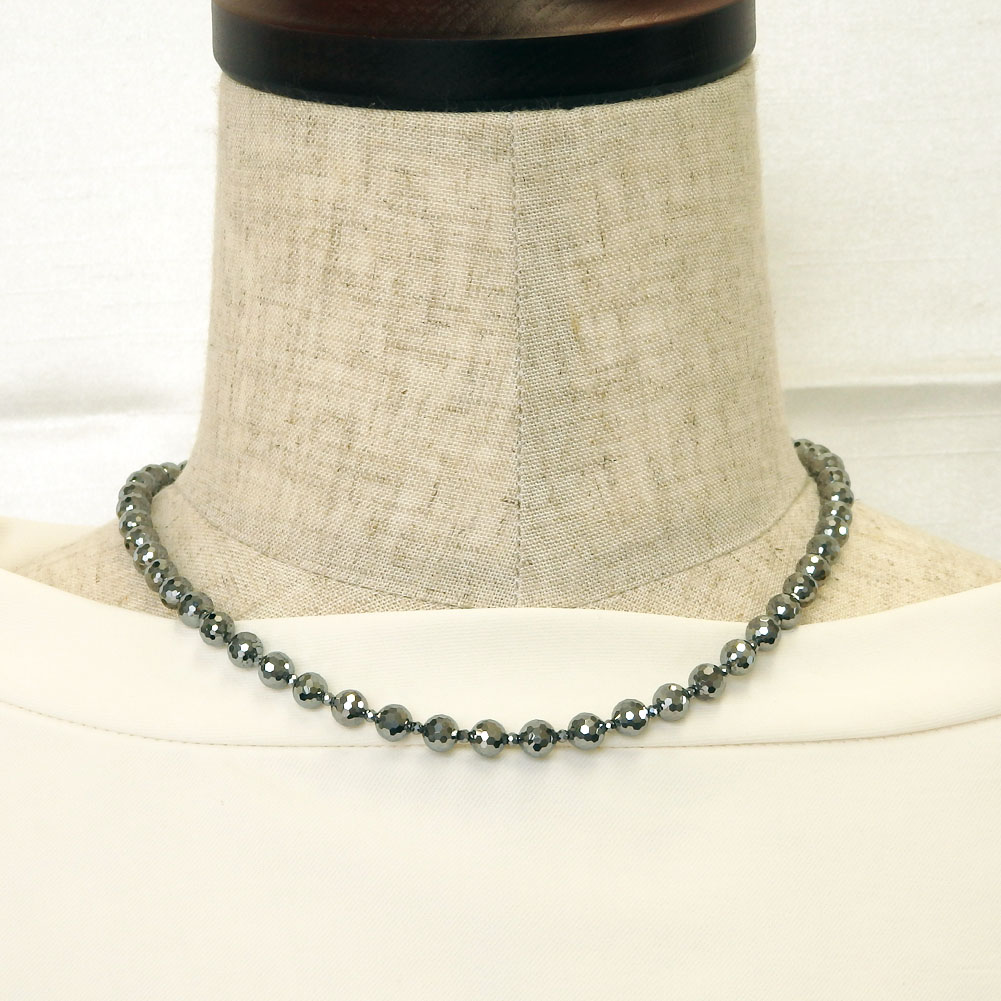 【ポイント5倍★お買い物マラソン】磁石クラスプ テラヘルツ ネックレス 6mm/2mm 43cm プチプラ 人気 テラヘルツ鉱石 レディース 母の日 敬老の日 おしゃれ ギフト プレゼント