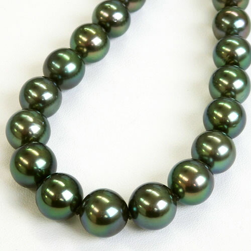 良品 店長イチオシ 黒蝶真珠 ピーコック ネックレス 7.9-10.8mm 鑑別書付 金属アレルギー 金属アレルギー対策 チタン 南洋真珠 パール 真珠 6月 誕生石｜真珠ジュエリー卸直販ピッコリーノ