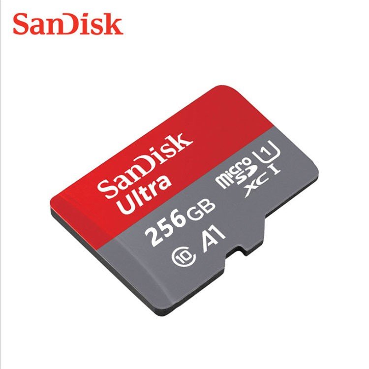 microSD歌留多 256GB SanDisk microSDXC 256GB 100MB/秒 適用業務至適化 A1相応う UHS-1 超弾丸道路 外国で向け包み SD歌留多取り替えっこアダプタ付き添い人 貨物輸送無料