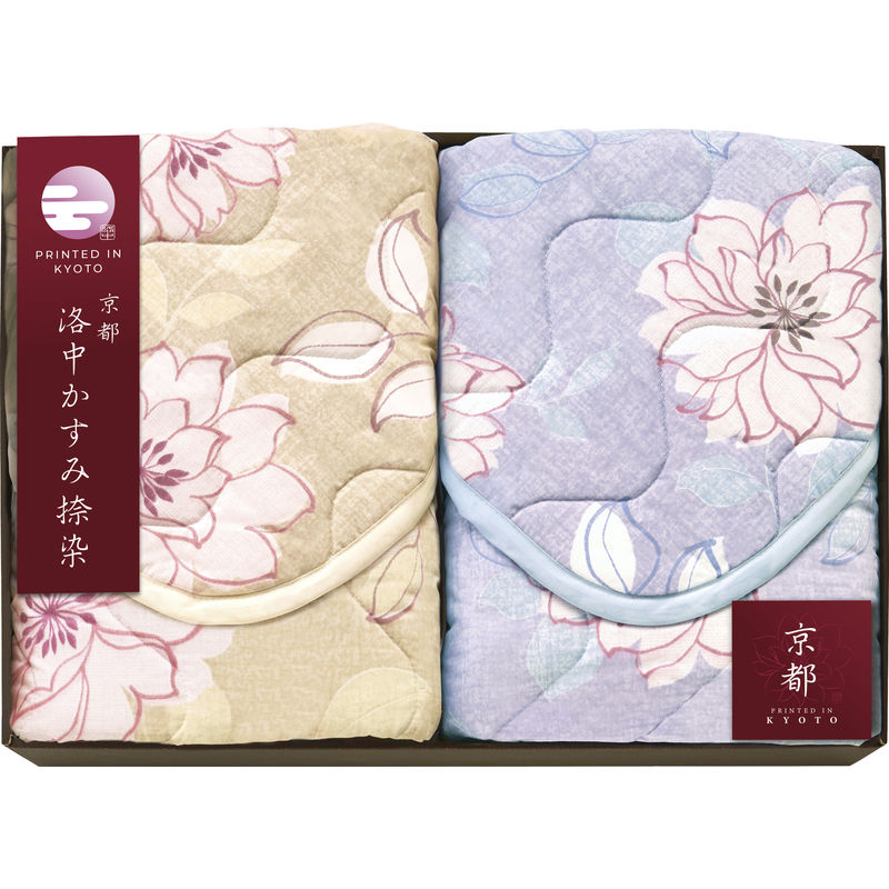 【百貨店大売り出し押さえる特価】京都 洛中かすみ捺染 敷パッド2P KSG13200