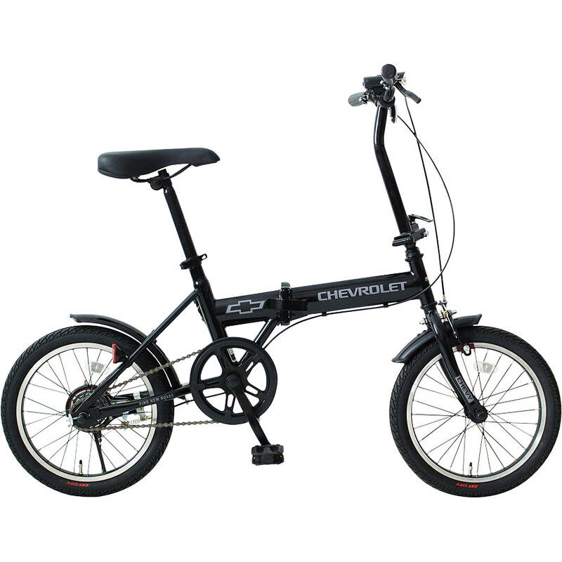 シボレー 16インチ折畳自転車BK（BAA仕様） MG-CV16BAA-BK【直送品】［送料無料］